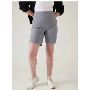 Athleta Trekkie Bermuda Gray Shorts